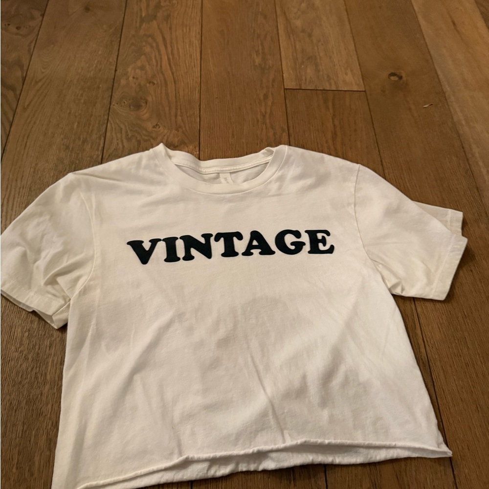 White "Vintage" Graphic Tee